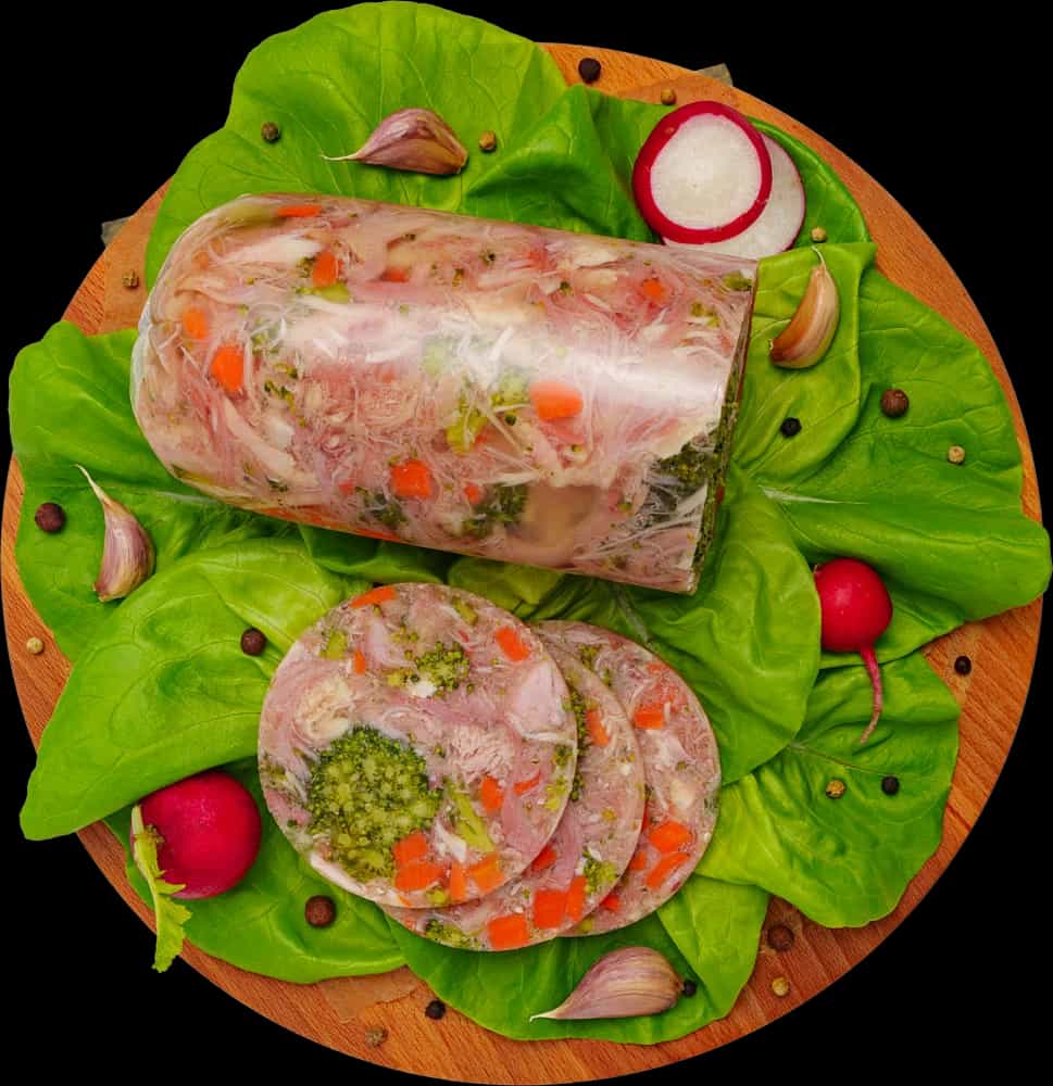 Мозаика в желе «Овощная с курицей»